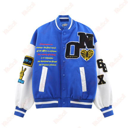 winter blue bomber lapel jackets